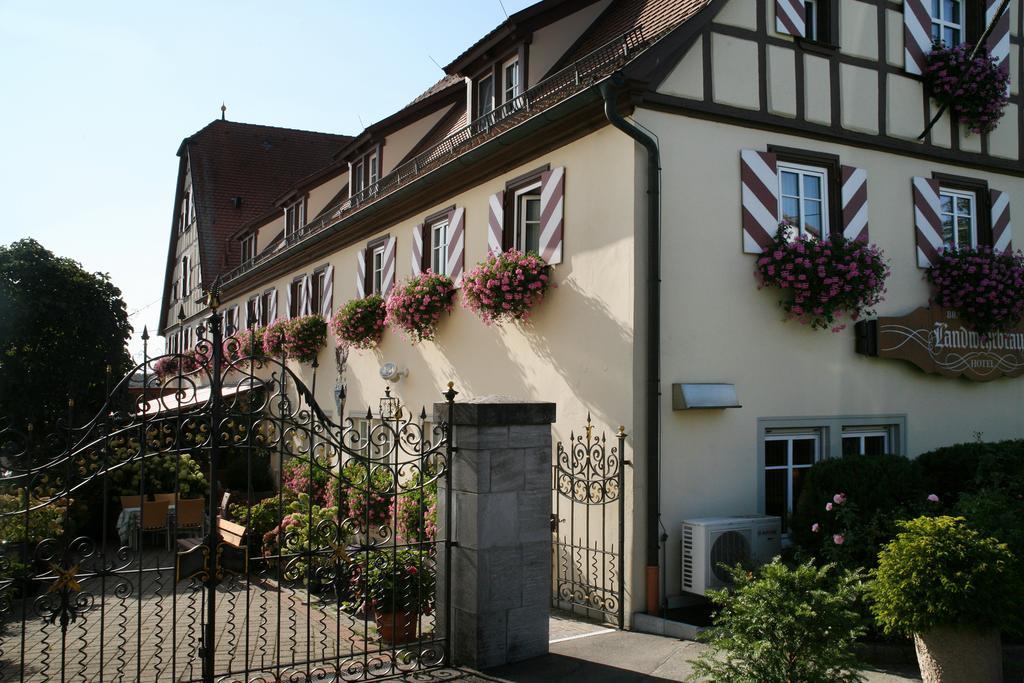 Hotel Brauereigasthof Landwehr-Brau Reichelshofen Exteriör bild